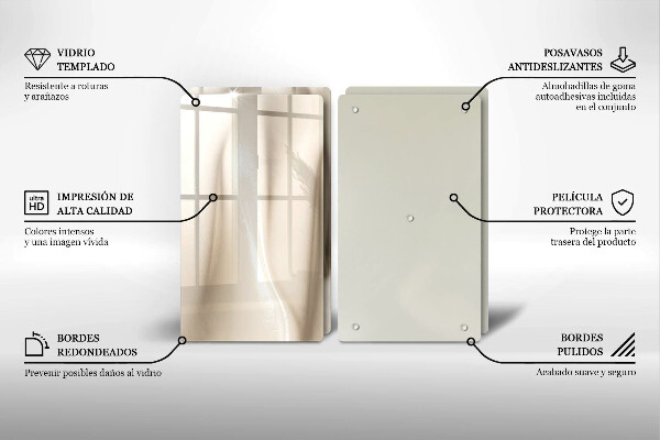 Skleněná deska za sporák Smetanová zmrzlina