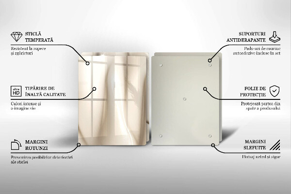 Skleněná deska za sporák Smetanová zmrzlina