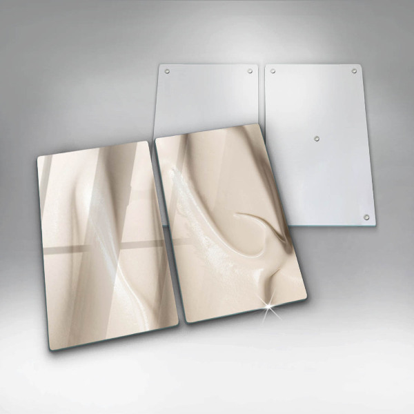 Skleněná deska za sporák Smetanová zmrzlina