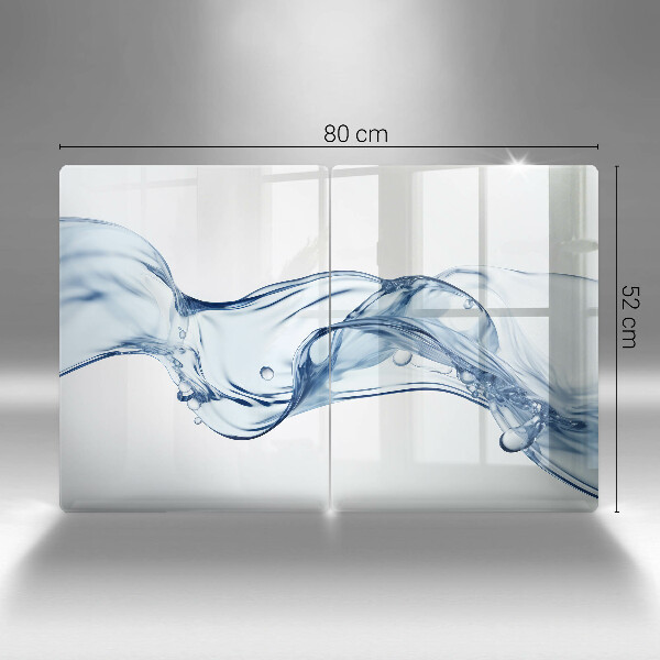 Skleněná deska za sporák Křišťálová voda