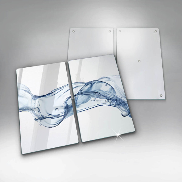 Skleněná deska za sporák Křišťálová voda