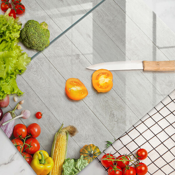 Sklo za varnou desku Zelenina na prknech