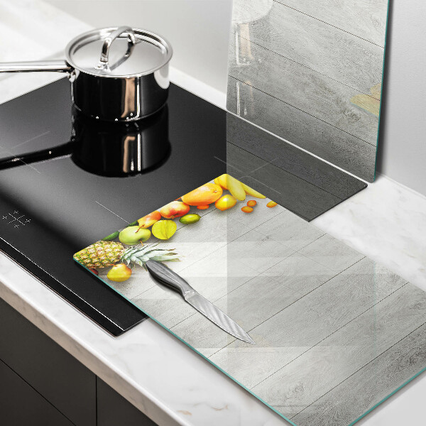 Sklo za varnou desku Ovoce na prknech