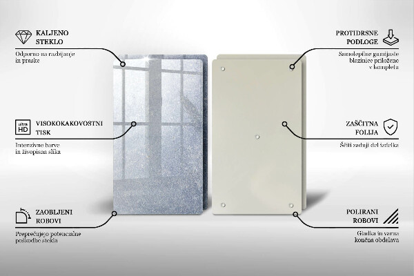 Skleněná deska za sporák Kus dortu