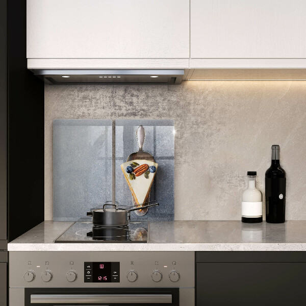 Skleněná deska za sporák Kus dortu