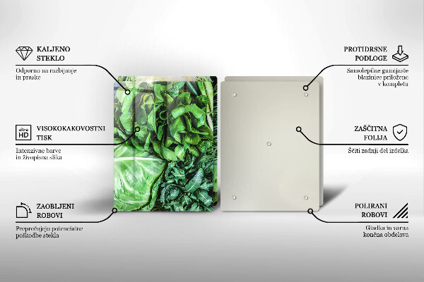 Deska za sporák Zelená zelenina