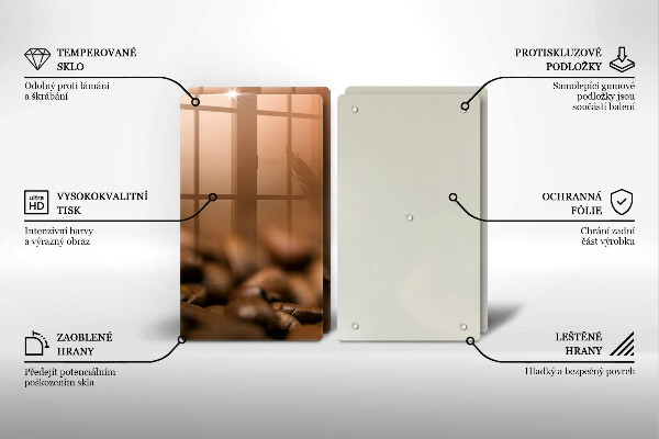 Deska za sporák Kávová zrna