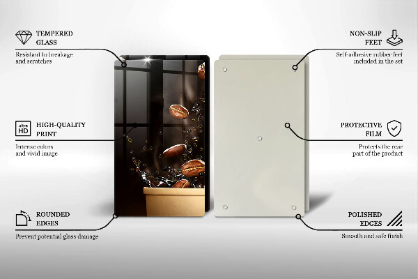 Deska za sporák Horká kávová zrna