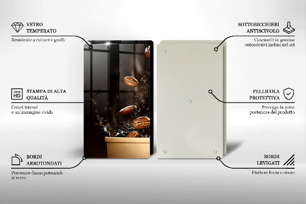 Deska za sporák Horká kávová zrna