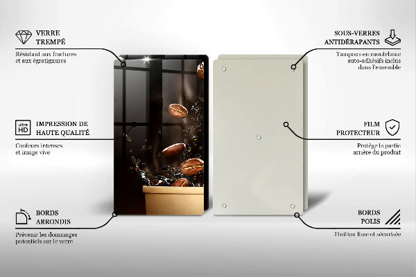 Deska za sporák Horká kávová zrna