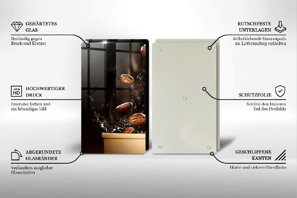 Deska za sporák Horká kávová zrna