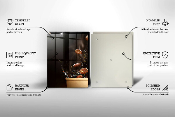 Deska za sporák Horká kávová zrna