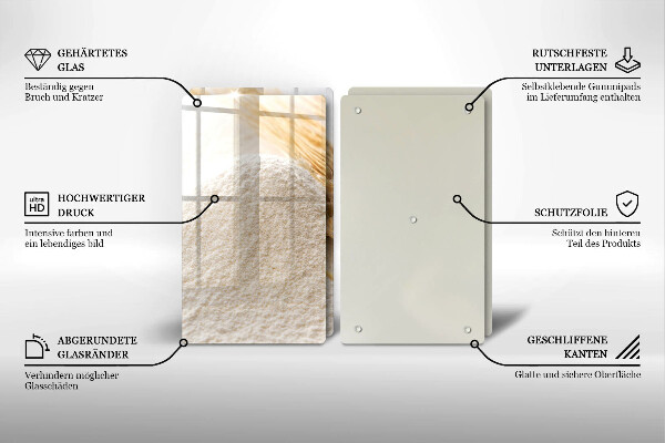 Deska za sporák Mouka a obilné klasy