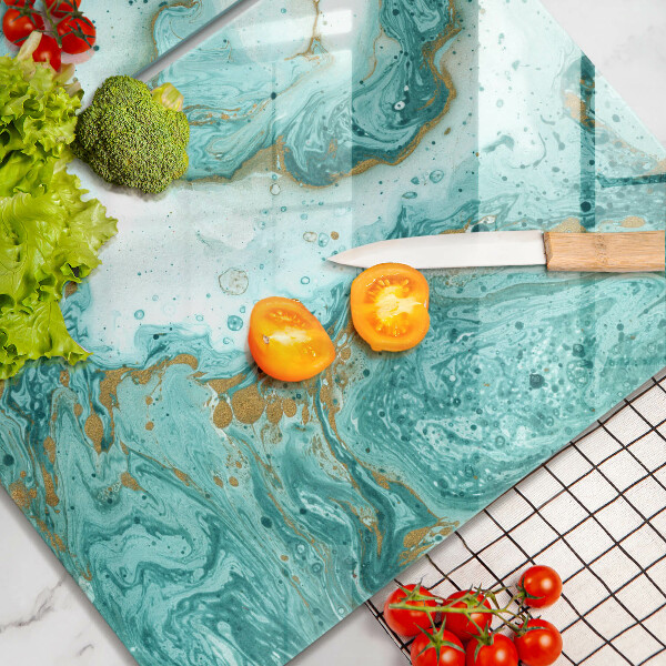 Sklo za varnou desku Modrá abstrakce