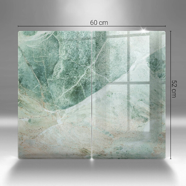 Skleněná deska za sporák Kamenná struktura