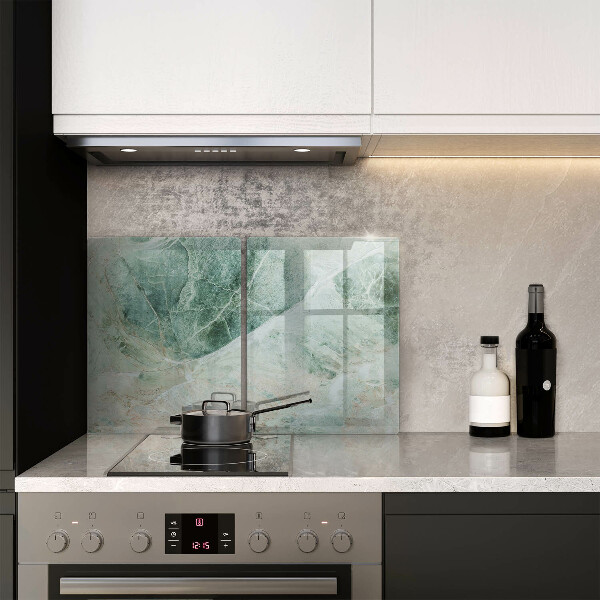 Skleněná deska za sporák Kamenná struktura