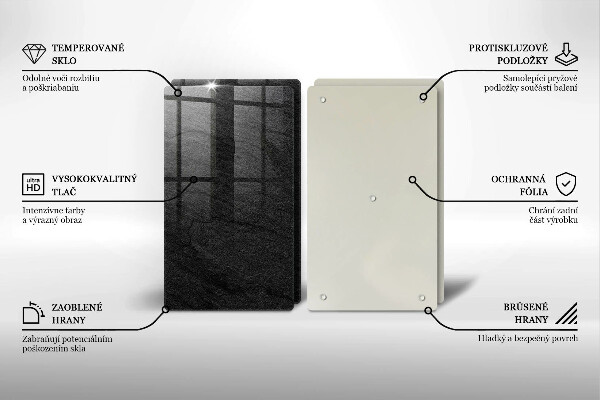 Sklo za varnou desku Textura kamene