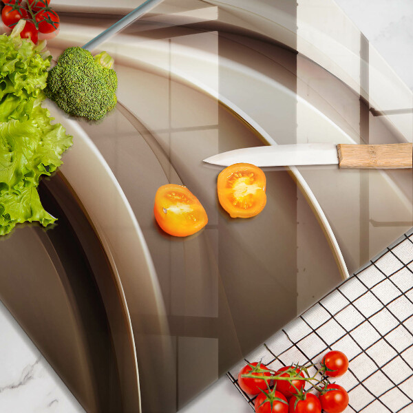 Skleněná deska za sporák Abstrakce jemné linie