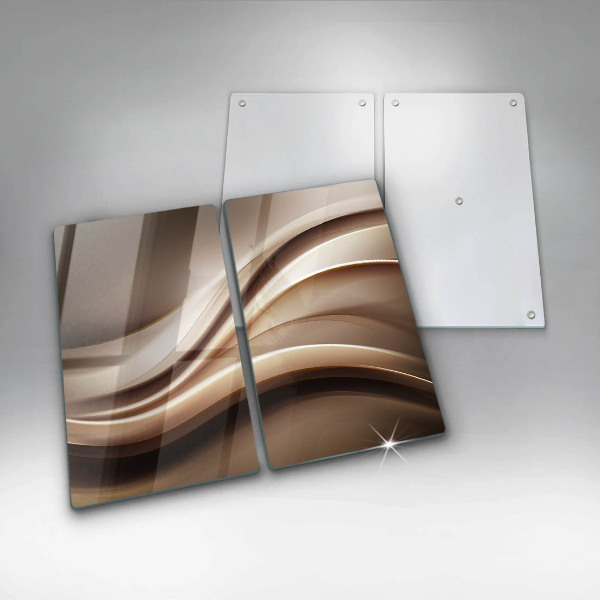 Skleněná deska za sporák Abstrakce jemné linie