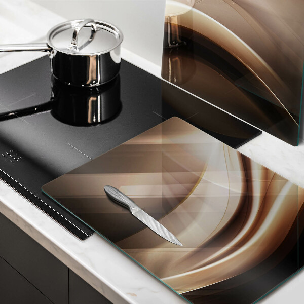 Skleněná deska za sporák Abstrakce jemné linie