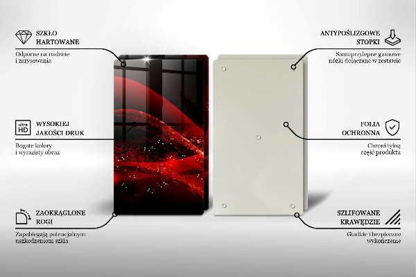 Skleněná deska za sporák Moderní abstrakce