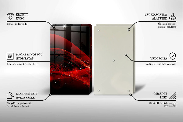 Skleněná deska za sporák Moderní abstrakce