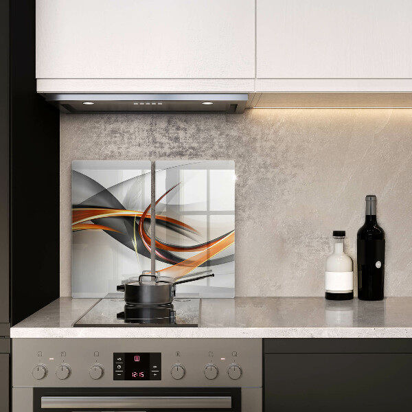 Skleněná deska za sporák Moderní tvary