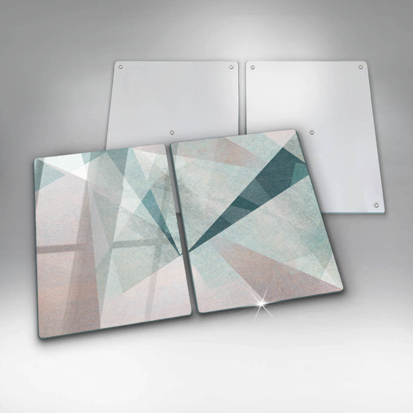 Skleněná deska za sporák Ostrá abstrakce