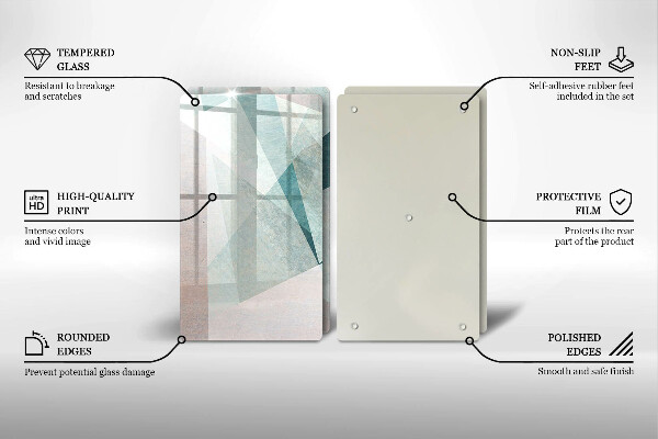 Skleněná deska za sporák Ostrá abstrakce