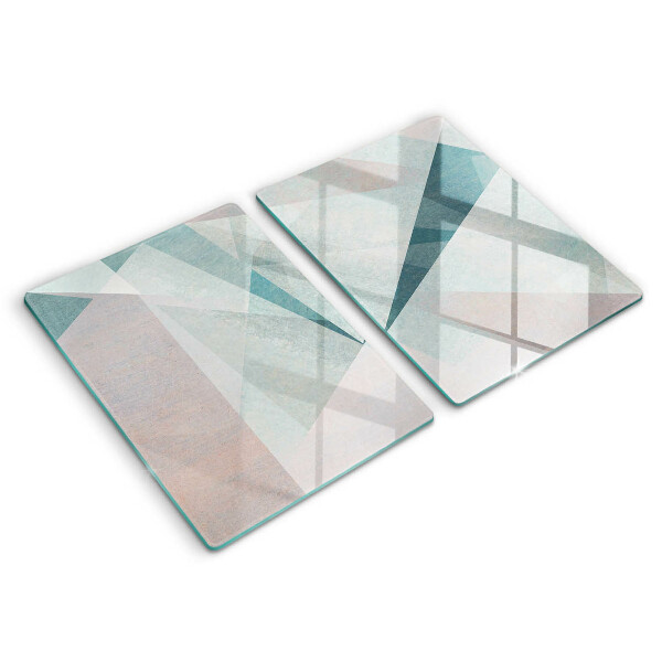 Skleněná deska za sporák Ostrá abstrakce