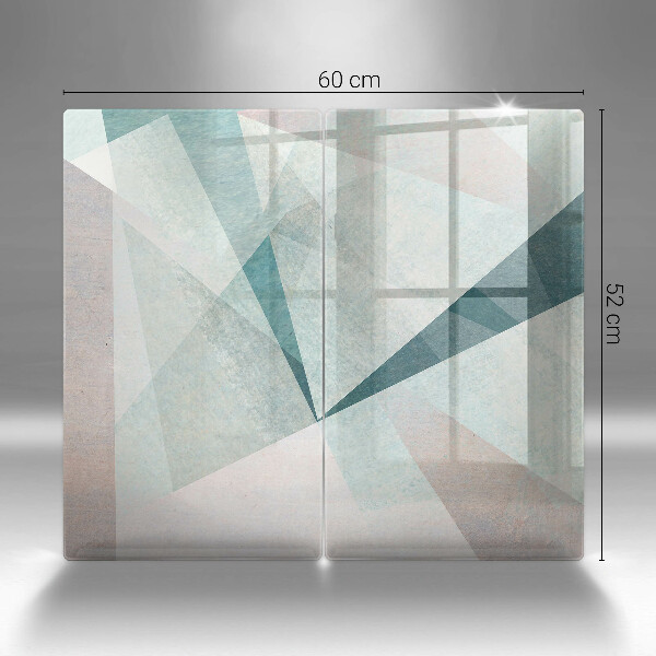 Skleněná deska za sporák Ostrá abstrakce