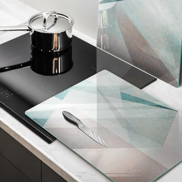 Skleněná deska za sporák Ostrá abstrakce