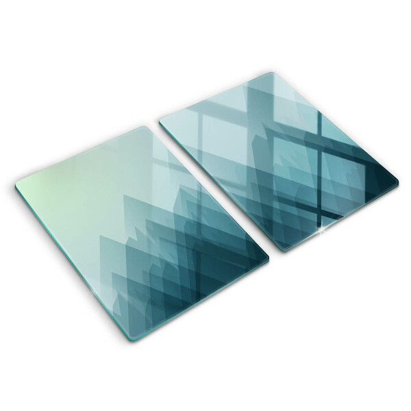 Skleněná deska za sporák Abstraktní hory