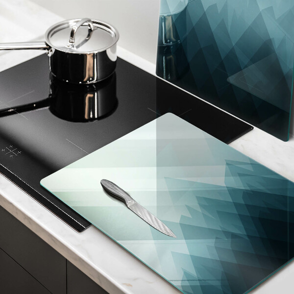 Skleněná deska za sporák Abstraktní hory