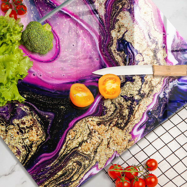 Deska za sporák Abstraktní design zlaté