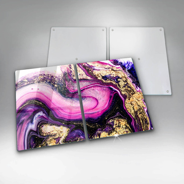 Deska za sporák Abstraktní design zlaté