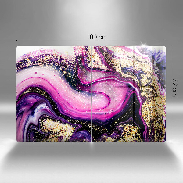 Deska za sporák Abstraktní design zlaté