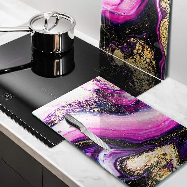 Deska za sporák Abstraktní design zlaté