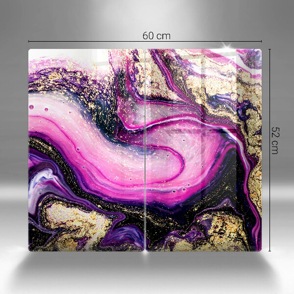 Deska za sporák Abstraktní design zlaté