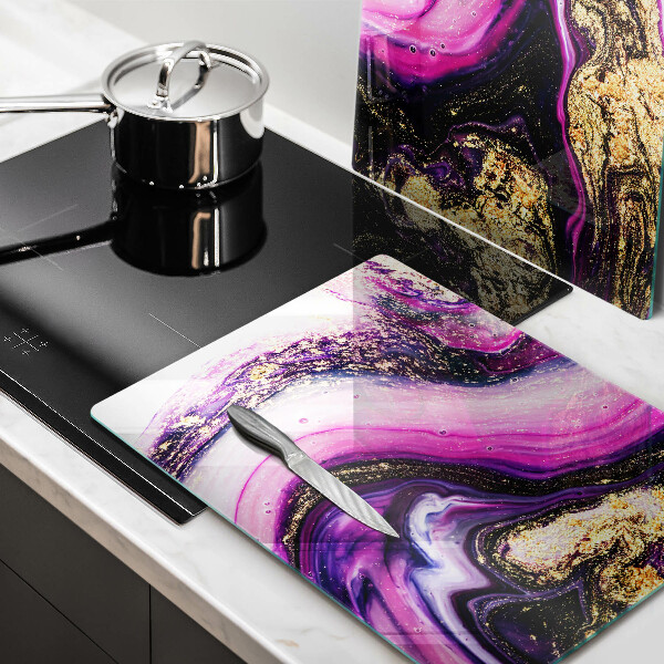 Deska za sporák Abstraktní design zlaté