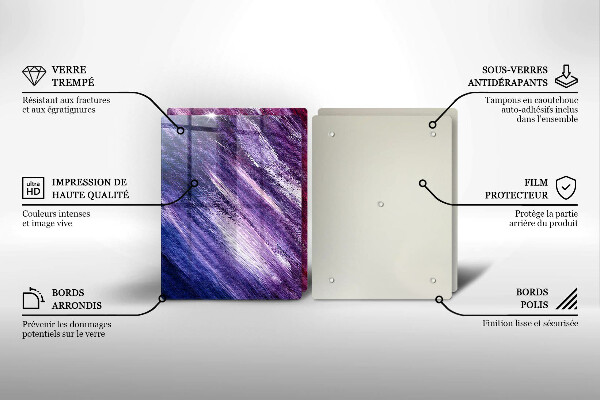 Sklo za varnou desku Malování abstrakce