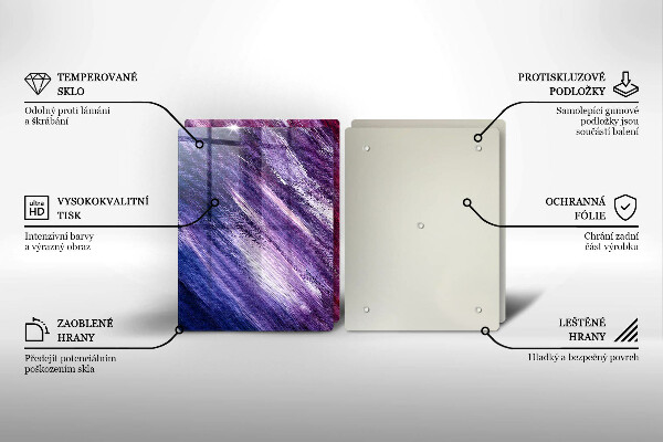 Sklo za varnou desku Malování abstrakce