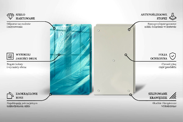 Sklo za varnou desku Jemné peří