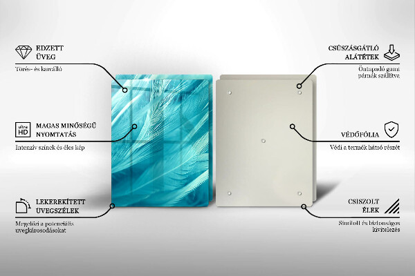 Sklo za varnou desku Jemné peří