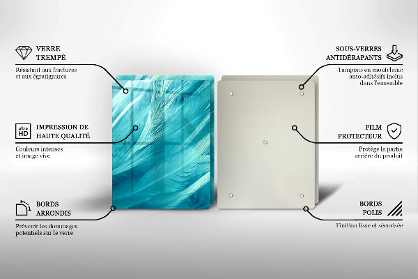 Sklo za varnou desku Jemné peří