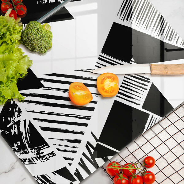 Sklo za varnou desku Geometrické trojúhelníky