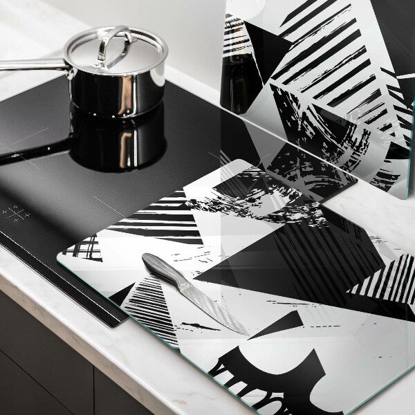 Sklo za varnou desku Geometrické trojúhelníky