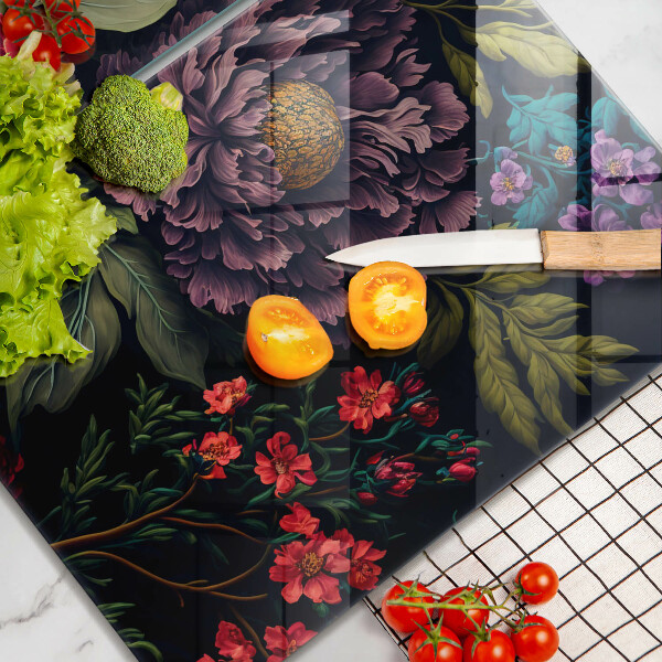 Sklo za varnou desku Krásné květiny