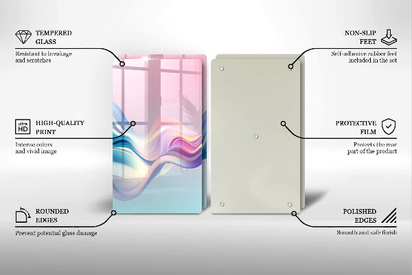 Deska za sporák Pastelové abstrakce