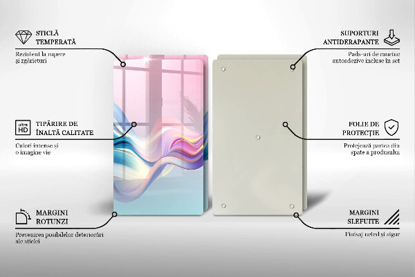 Deska za sporák Pastelové abstrakce